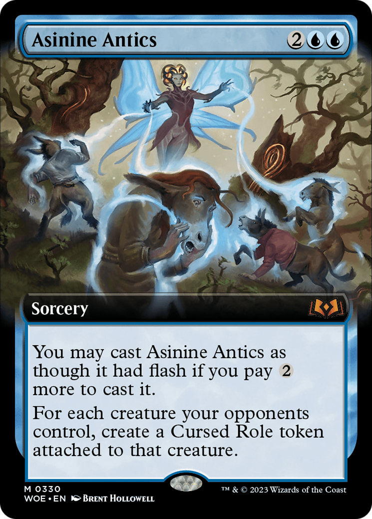 Asinine Antics (Extended Art) [Wilds of Eldraine] | Cards and Coasters CA