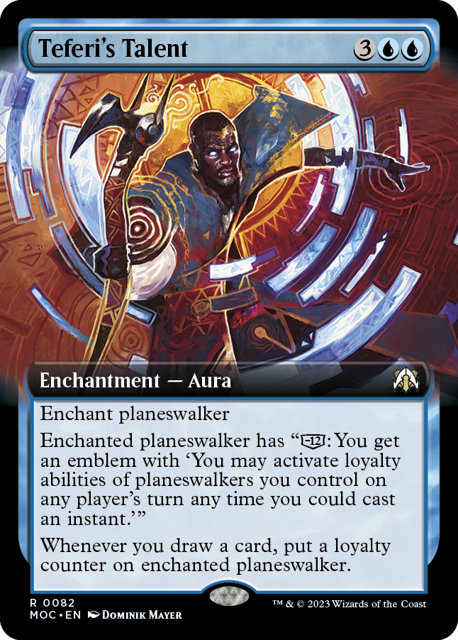 Teferi's Talent (Extended Art) [March of the Machine Commander] | Cards and Coasters CA