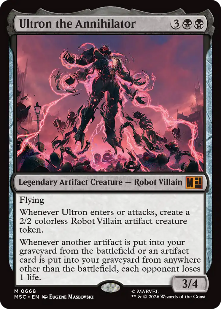 Ultron the Annihilator [Marvel Super Heroes Commander] | Cards and Coasters CA