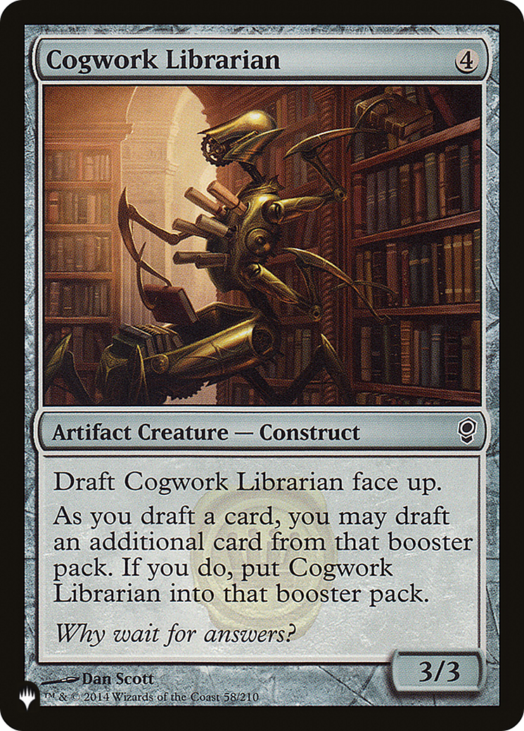 Cogwork Librarian [The List] | Cards and Coasters CA