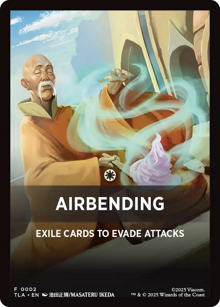 Airbending Theme Card [Avatar: The Last Airbender Tokens] | Cards and Coasters CA