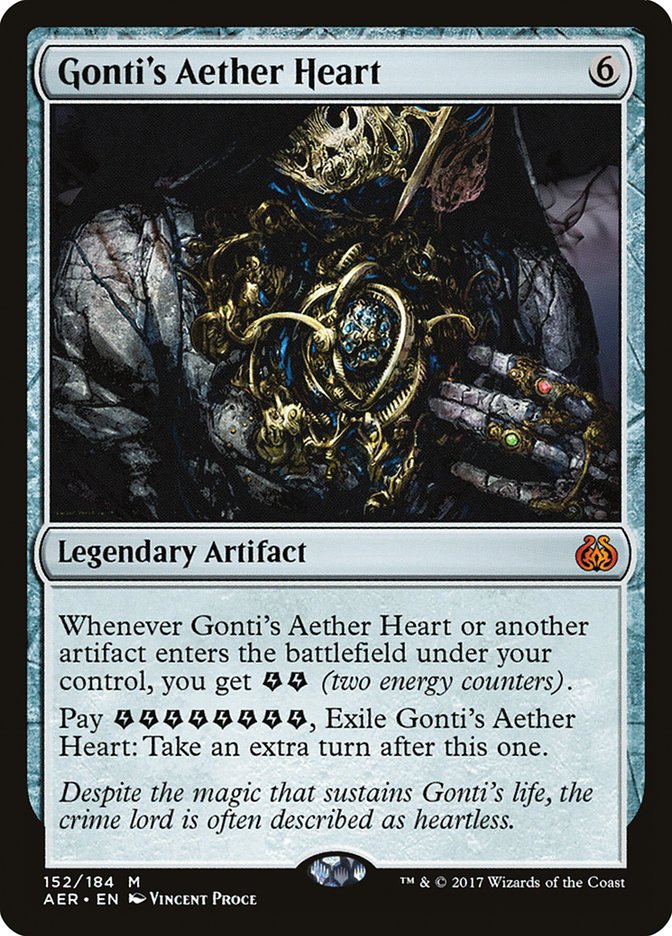 Gonti's Aether Heart [Aether Revolt] | Cards and Coasters CA