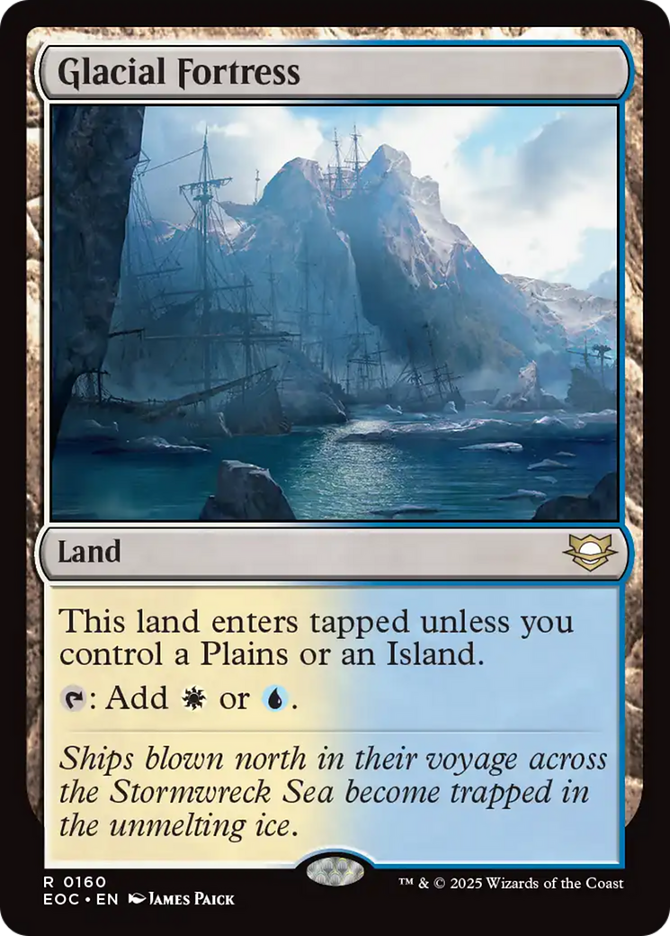 Glacial Fortress [Edge of Eternities Commander] | Cards and Coasters CA