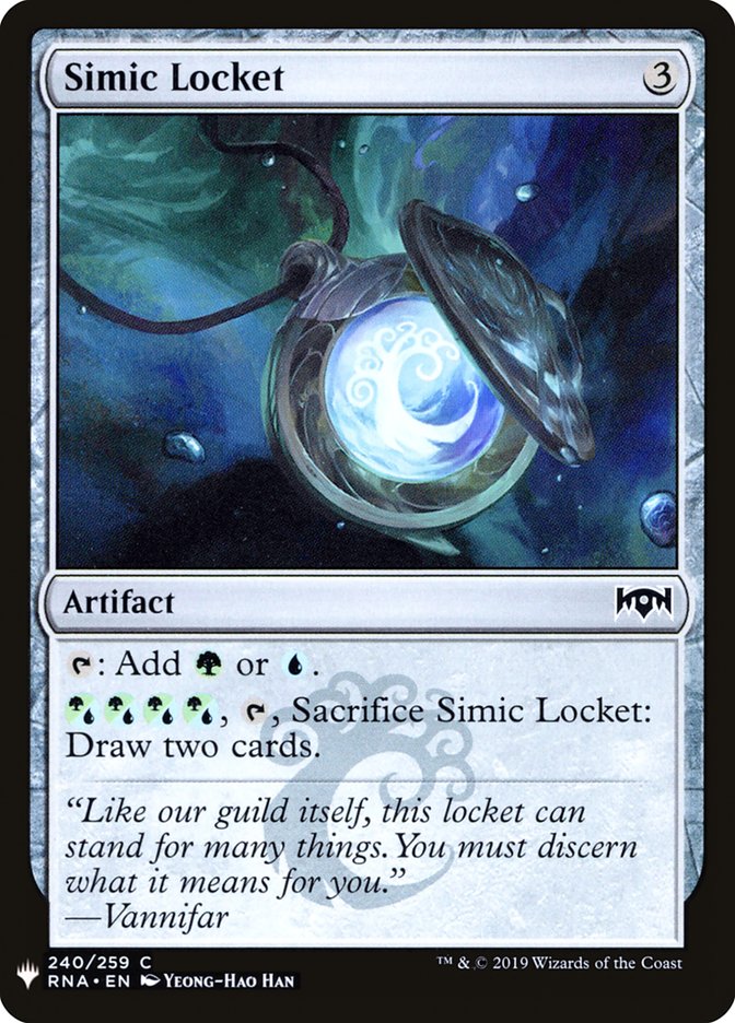 Simic Locket [Mystery Booster] | Cards and Coasters CA