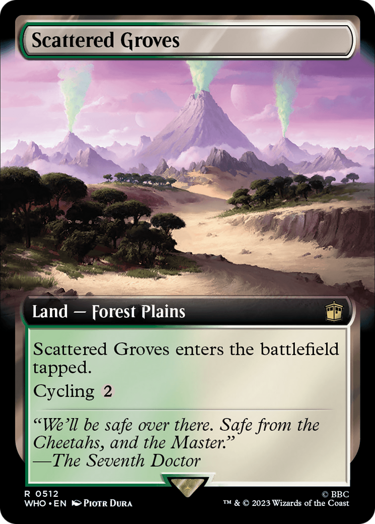 Scattered Groves (Extended Art) [Doctor Who] | Cards and Coasters CA