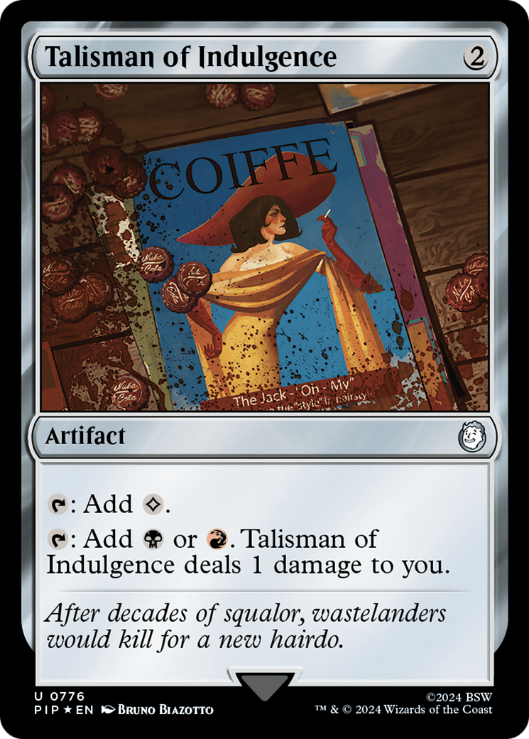 Talisman of Indulgence (Surge Foil) [Fallout] | Cards and Coasters CA