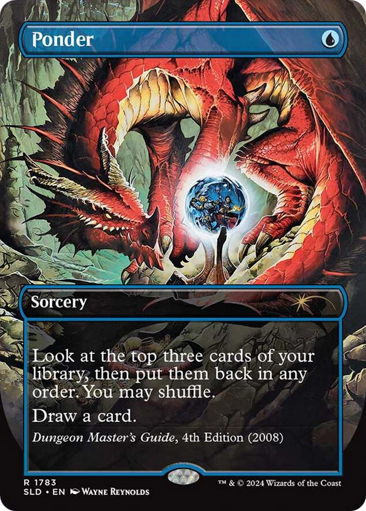 Ponder (1783) (Rainbow Foil) [Secret Lair Drop Series] | Cards and Coasters CA