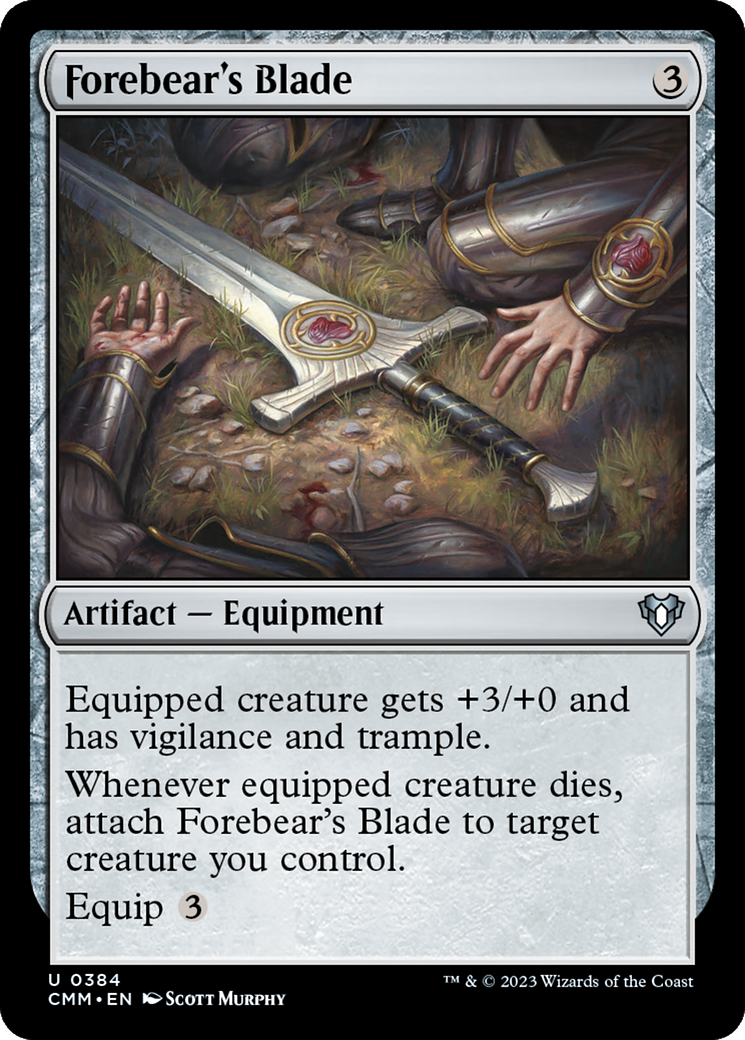 Forebear's Blade [Commander Masters] | Cards and Coasters CA