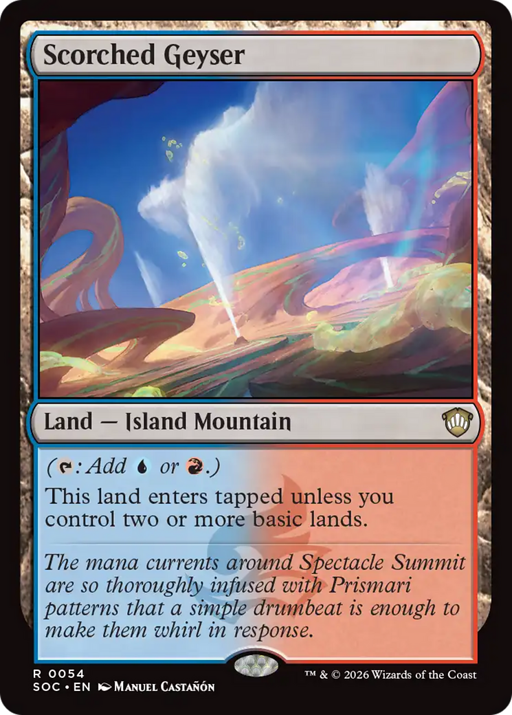 Scorched Geyser [Secrets of Strixhaven Commander] | Cards and Coasters CA