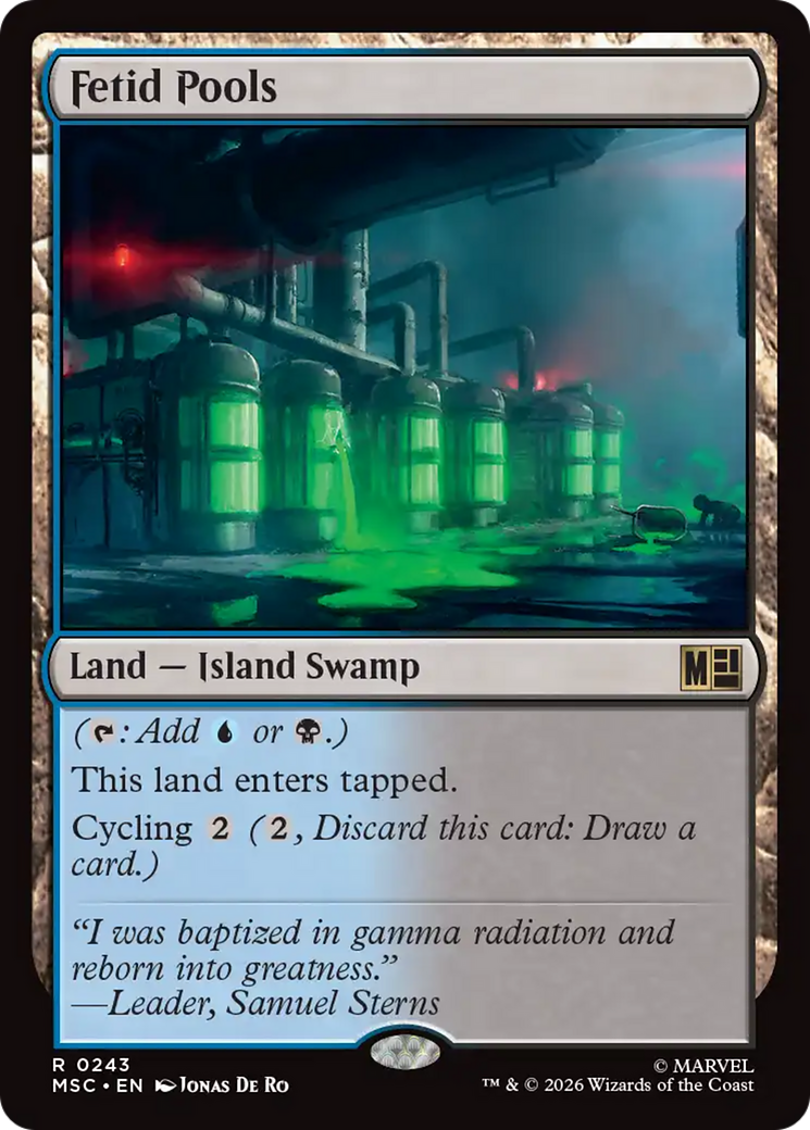 Fetid Pools [Marvel Super Heroes Commander] | Cards and Coasters CA