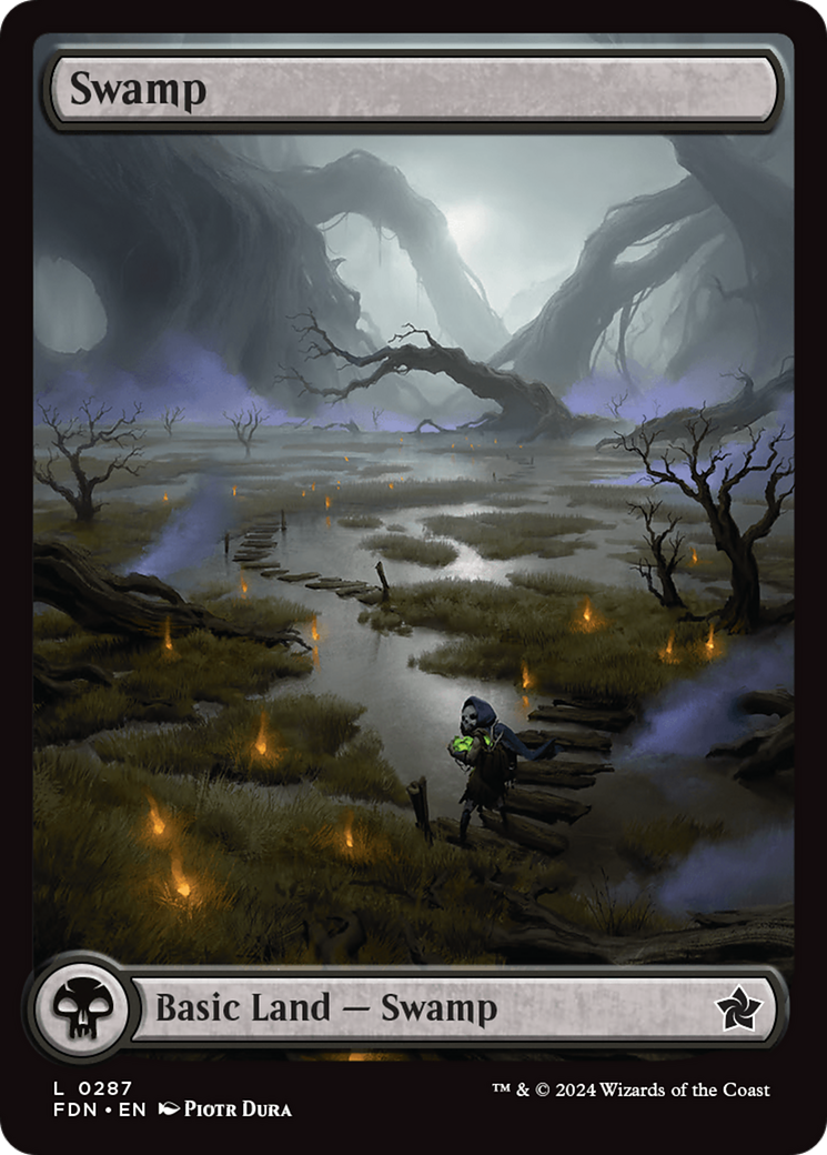 Swamp (0287) [Foundations] | Cards and Coasters CA