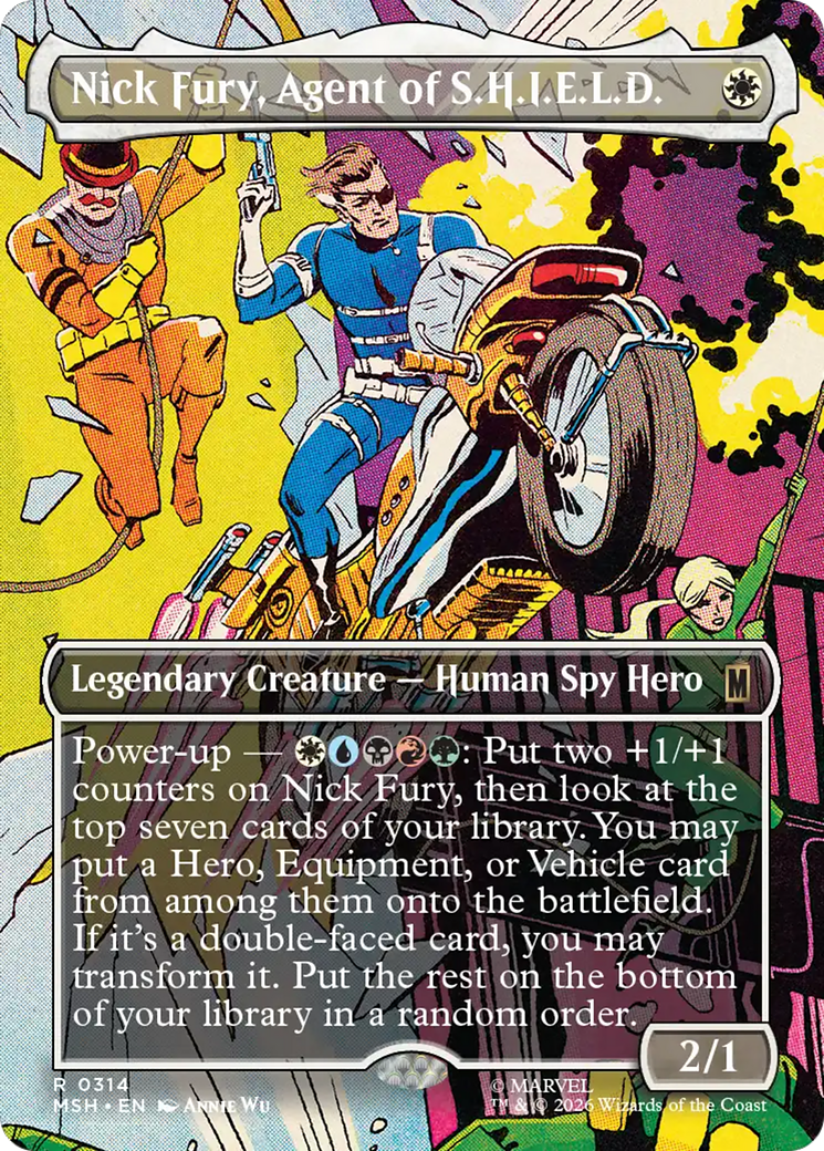 Nick Fury, Agent of S.H.I.E.L.D. (Borderless) [Marvel Super Heroes] | Cards and Coasters CA