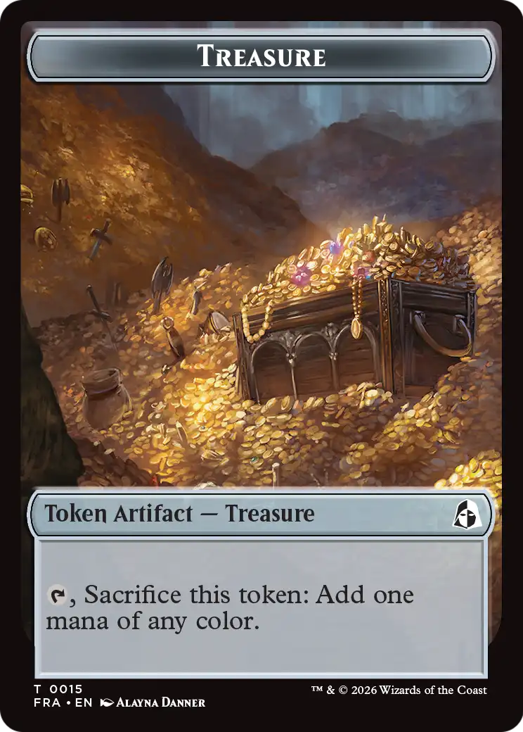 Angel (0003) // Treasure Double-Sided Token [Reality Fracture Tokens] | Cards and Coasters CA