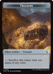 Dragon // Treasure Double-Sided Token [Reality Fracture Tokens] | Cards and Coasters CA