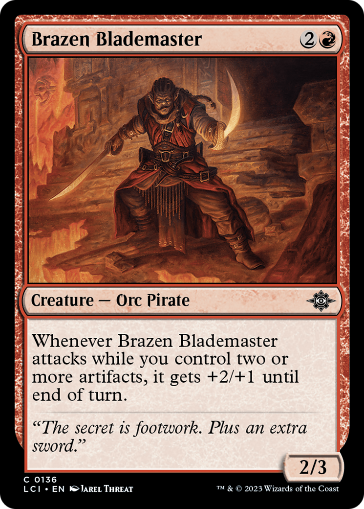 Brazen Blademaster [The Lost Caverns of Ixalan] | Cards and Coasters CA