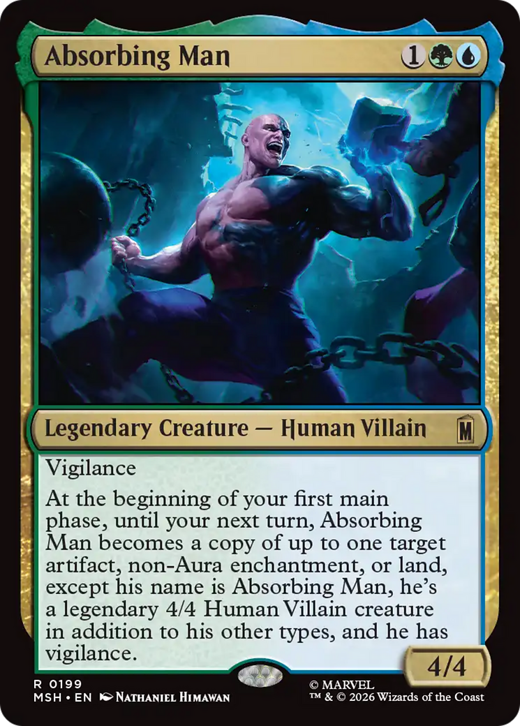 Absorbing Man [Marvel Super Heroes] | Cards and Coasters CA