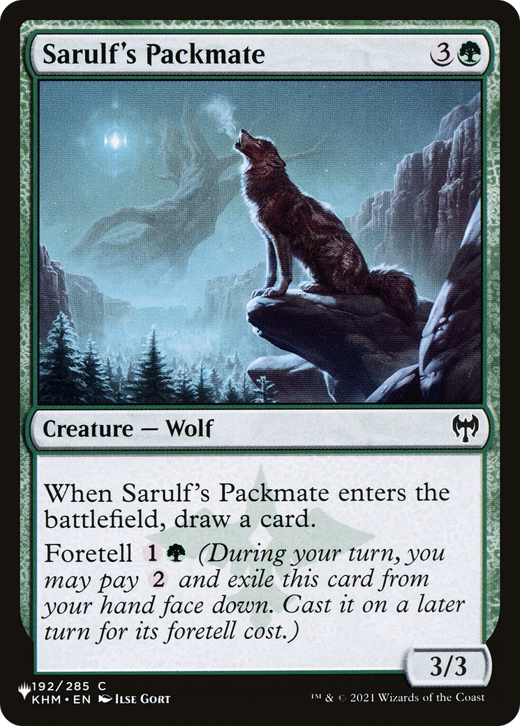 Sarulf's Packmate [The List Reprints] | Cards and Coasters CA