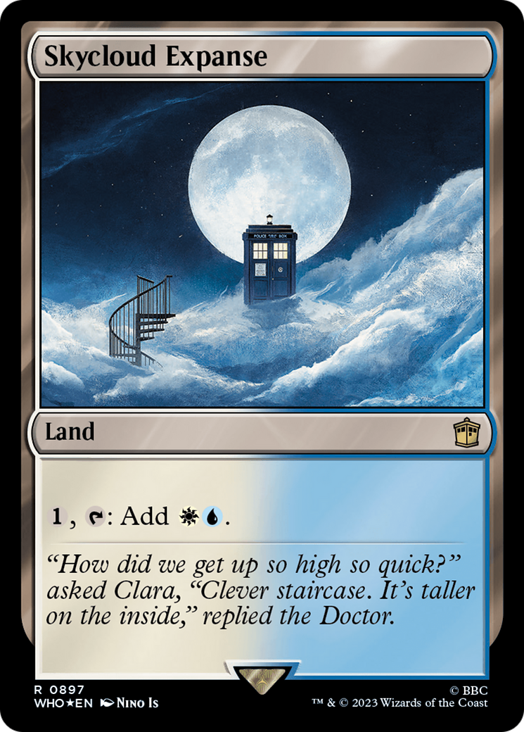 Skycloud Expanse (Surge Foil) [Doctor Who] | Cards and Coasters CA