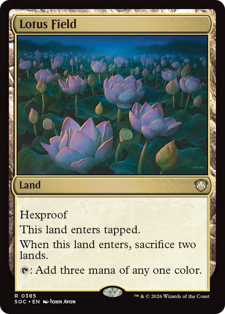 Lotus Field [Secrets of Strixhaven Commander] | Cards and Coasters CA