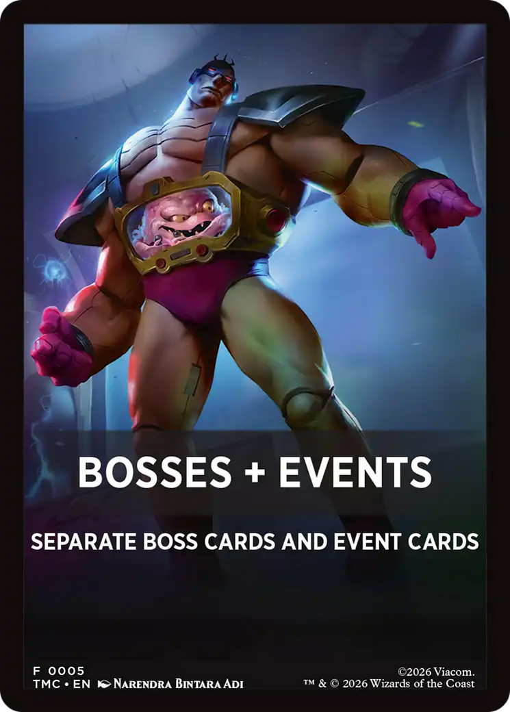 Bosses + Events [Teenage Mutant Ninja Turtles Commander Tokens] | Cards and Coasters CA