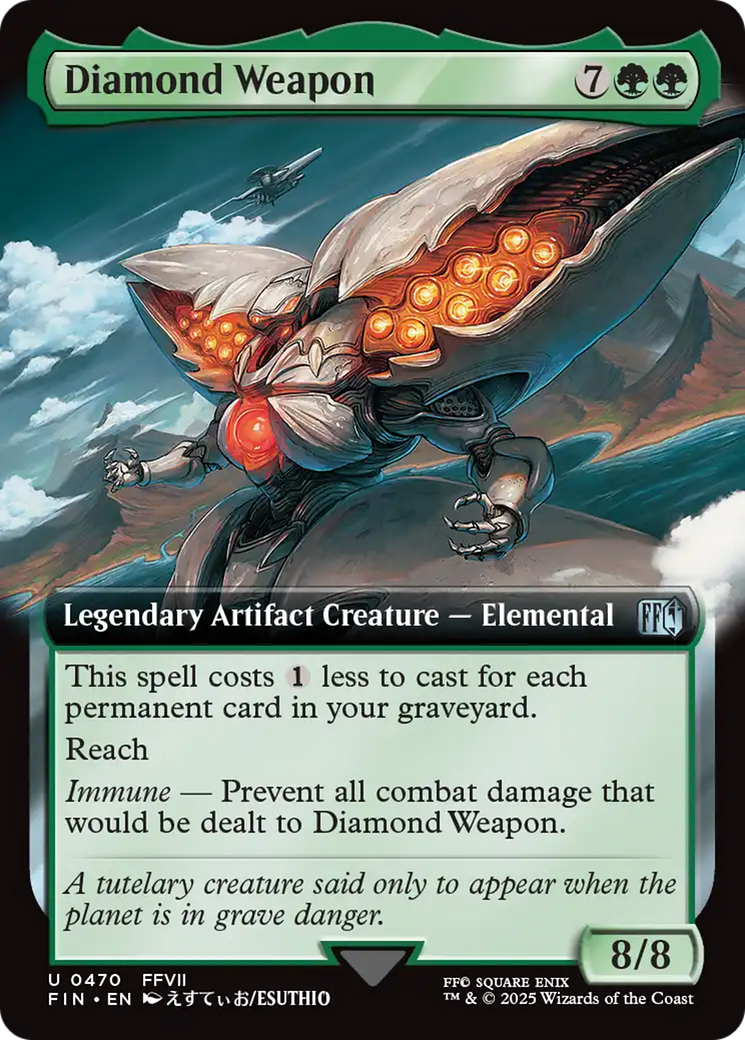 Diamond Weapon (Extended Art) [FINAL FANTASY] | Cards and Coasters CA