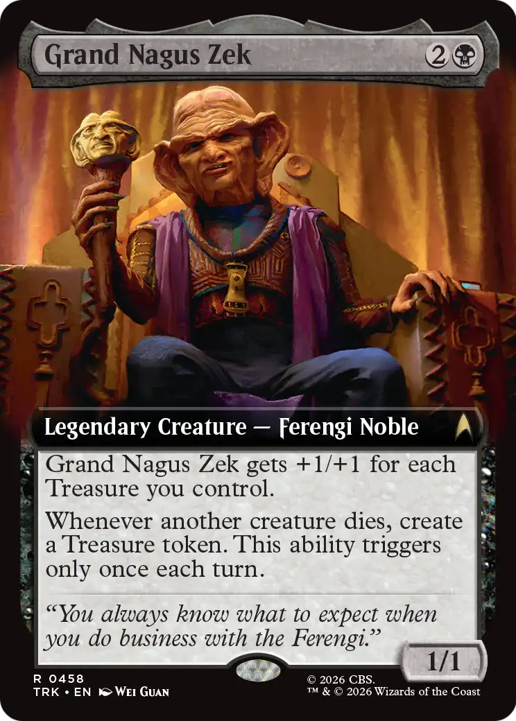 Grand Nagus Zek (Extended Art) [Star Trek] | Cards and Coasters CA