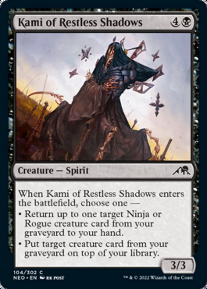 Kami of Restless Shadows [Kamigawa: Neon Dynasty] | Cards and Coasters CA