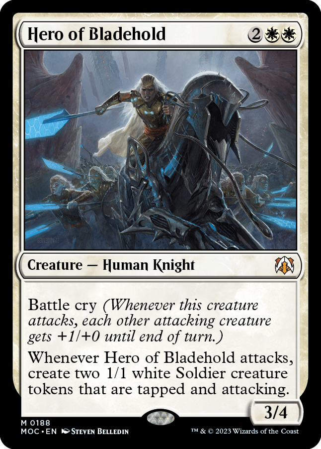 Hero of Bladehold [March of the Machine Commander] | Cards and Coasters CA