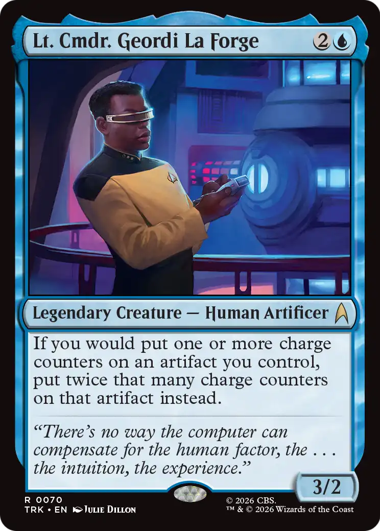 Lt. Cmdr. Geordi La Forge [Star Trek] | Cards and Coasters CA
