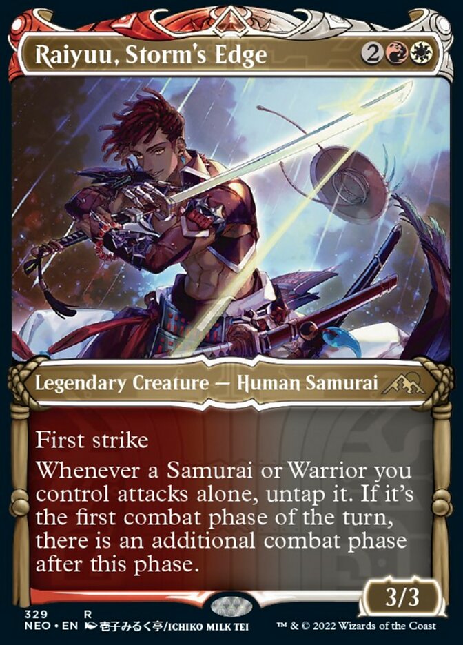 Raiyuu, Storm's Edge (Showcase Samurai) [Kamigawa: Neon Dynasty] | Cards and Coasters CA