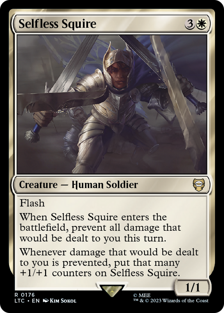 Selfless Squire [The Lord of the Rings: Tales of Middle-Earth Commander] | Cards and Coasters CA