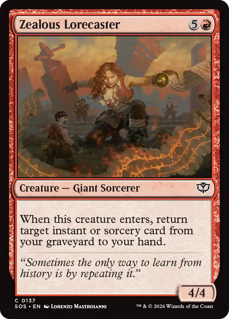 Zealous Lorecaster [Secrets of Strixhaven] | Cards and Coasters CA