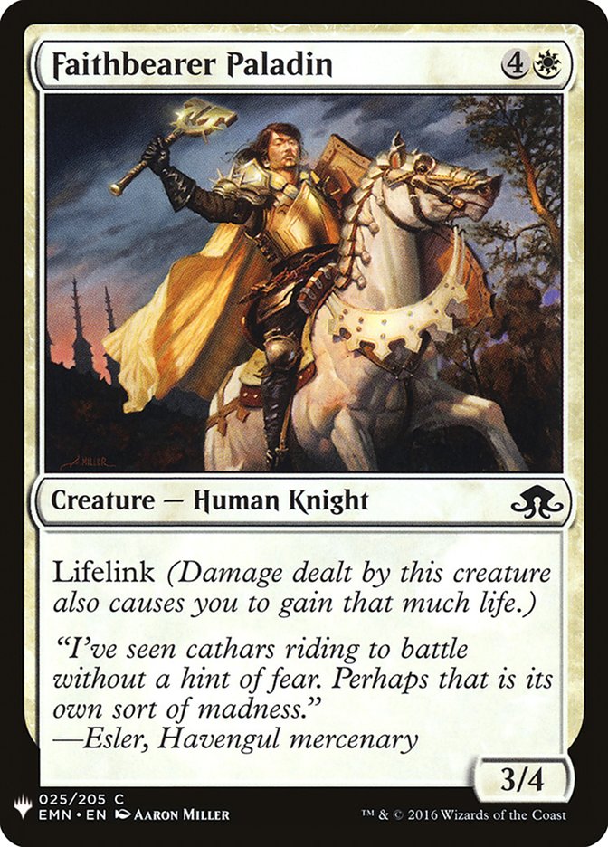 Faithbearer Paladin [Mystery Booster] | Cards and Coasters CA