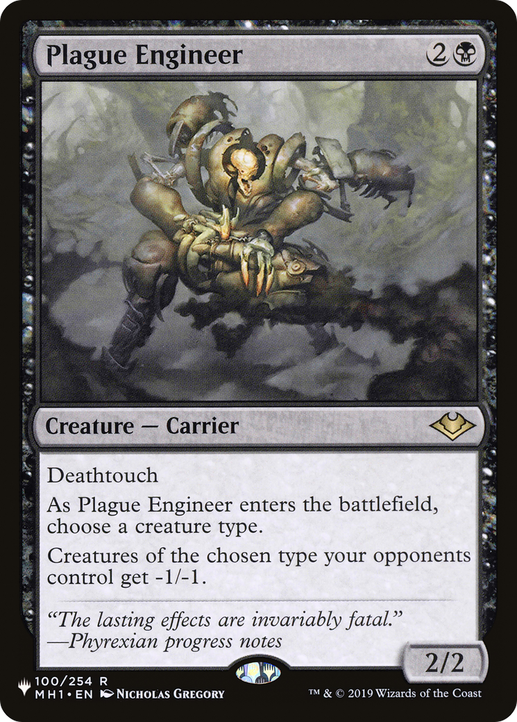 Plague Engineer [The List Reprints] | Cards and Coasters CA