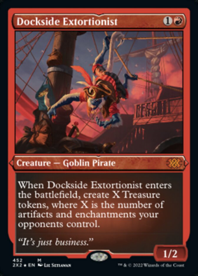 Dockside Extortionist (Foil Etched) [Double Masters 2022] | Cards and Coasters CA