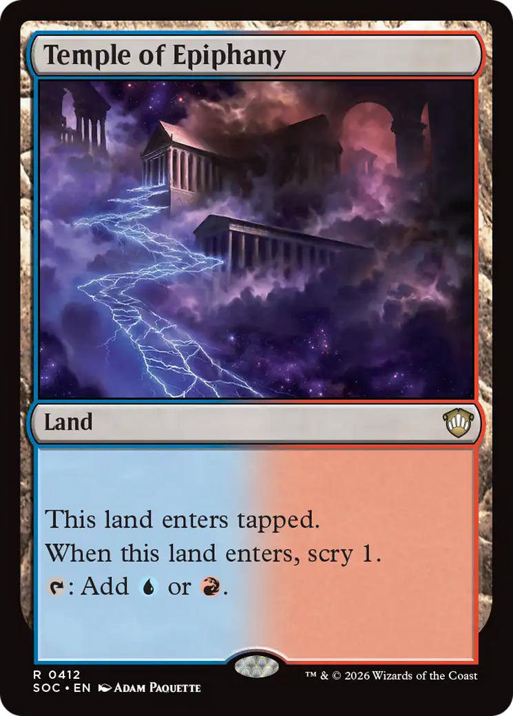 Temple of Epiphany [Secrets of Strixhaven Commander] | Cards and Coasters CA