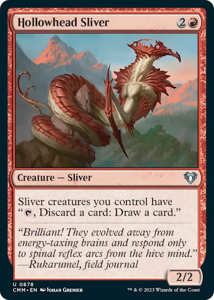 Hollowhead Sliver [Commander Masters] | Cards and Coasters CA