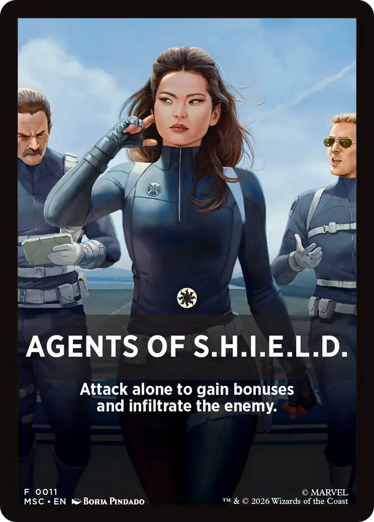 Agents of S.H.I.E.L.D. Theme Card [Marvel Super Heroes Commander] | Cards and Coasters CA