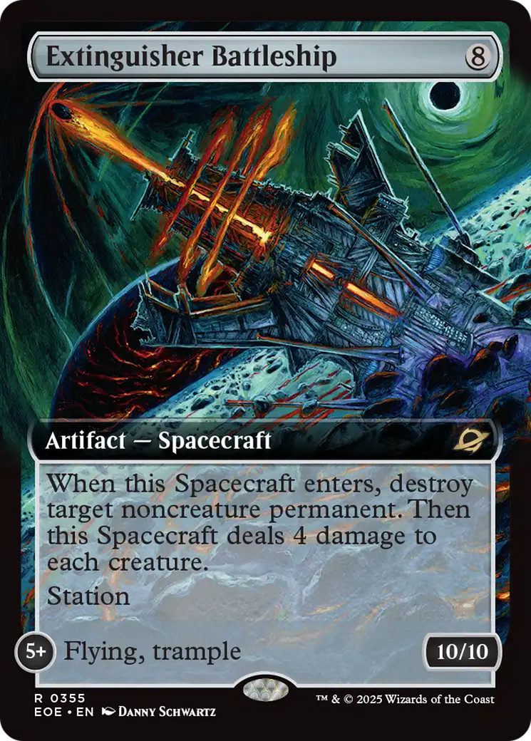 Extinguisher Battleship (Extended Art) [Edge of Eternities] | Cards and Coasters CA