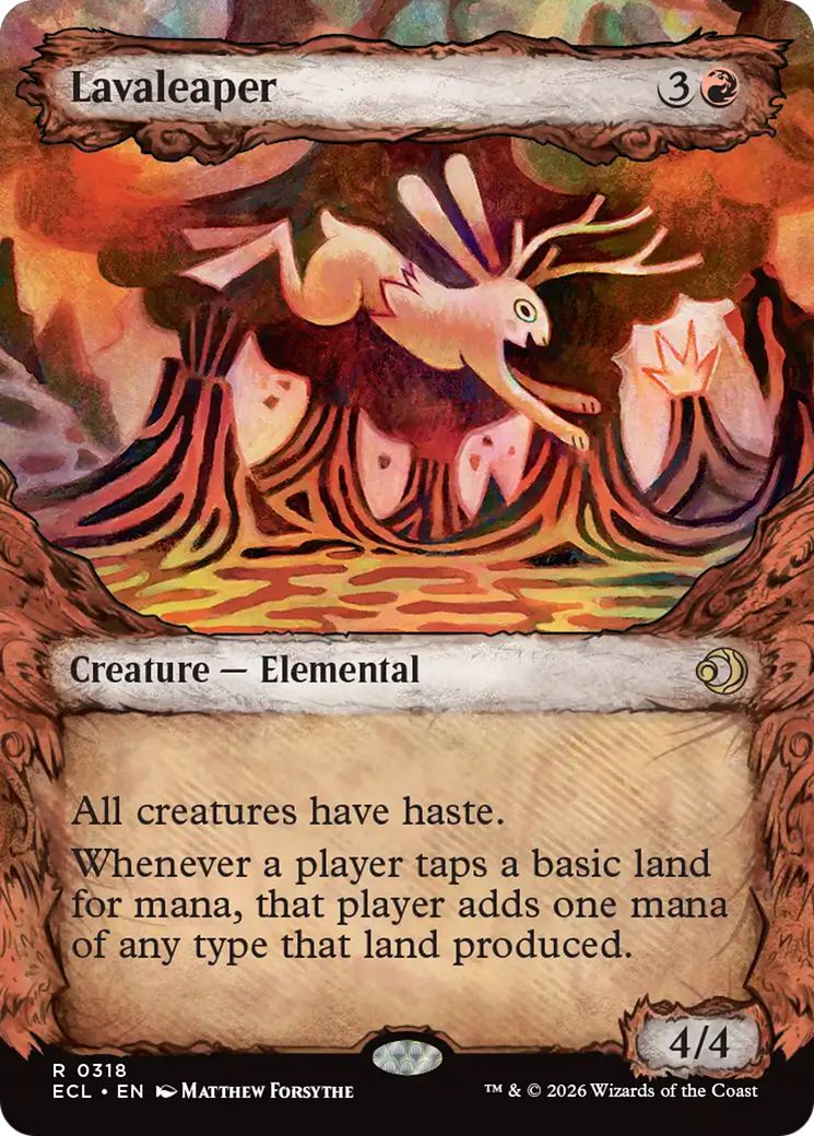 Lavaleaper (Showcase) [Lorwyn Eclipsed] | Cards and Coasters CA