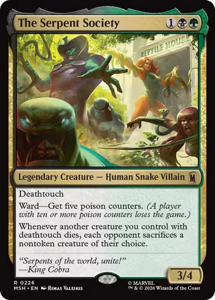 The Serpent Society [Marvel Super Heroes] | Cards and Coasters CA