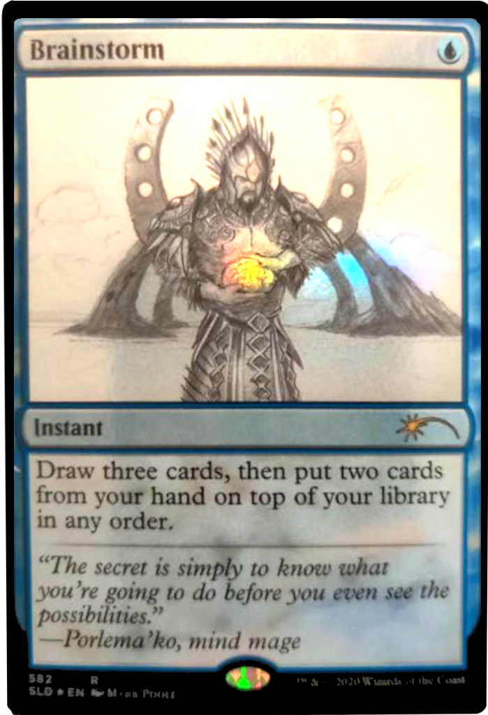 Brainstorm (Sketch) [Secret Lair Drop Promos] | Cards and Coasters CA