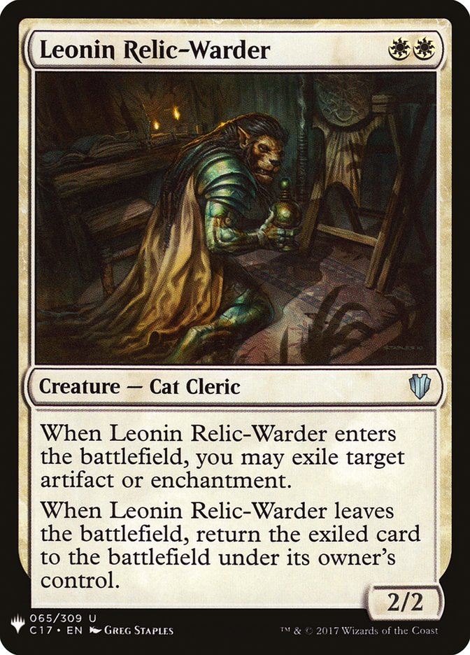 Leonin Relic-Warder [Mystery Booster] | Cards and Coasters CA