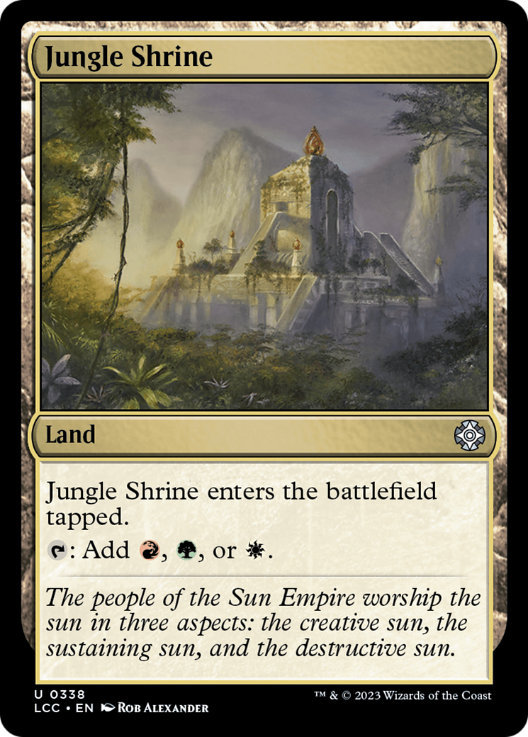 Jungle Shrine [The Lost Caverns of Ixalan Commander] | Cards and Coasters CA