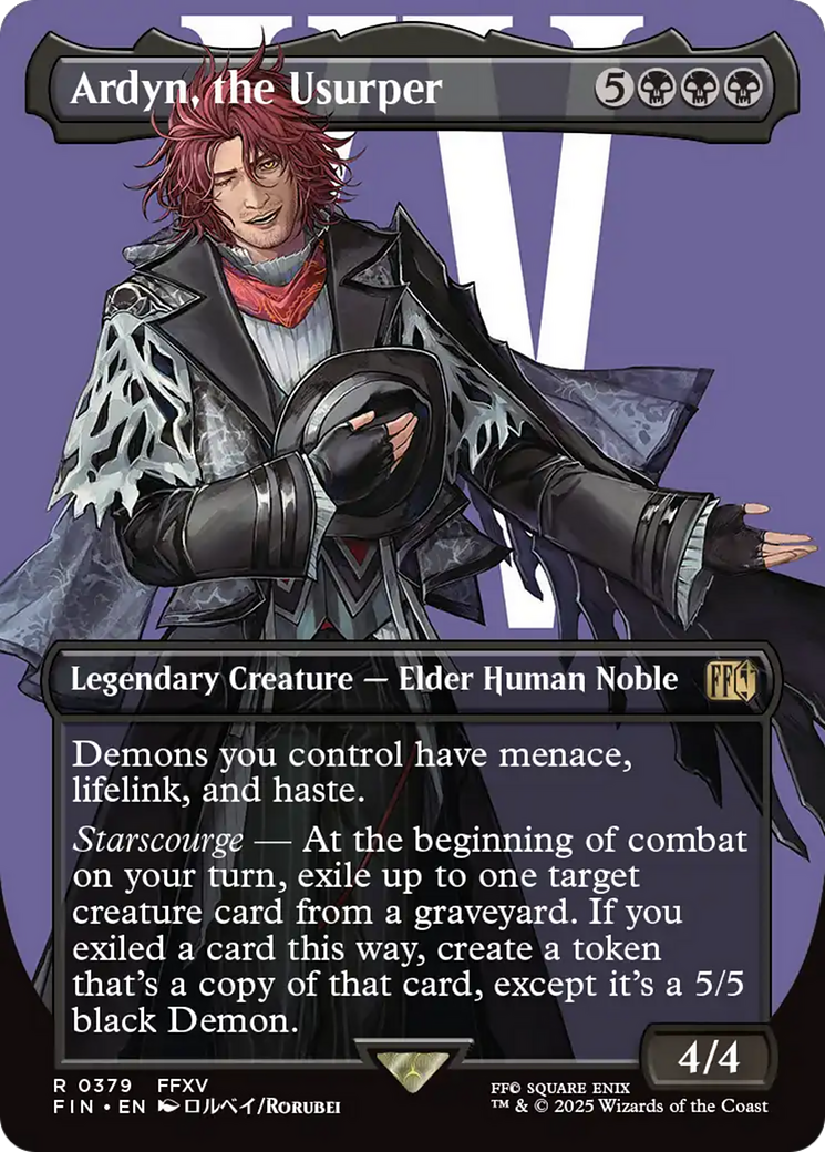 Ardyn, the Usurper (Borderless) (0379) [FINAL FANTASY] | Cards and Coasters CA