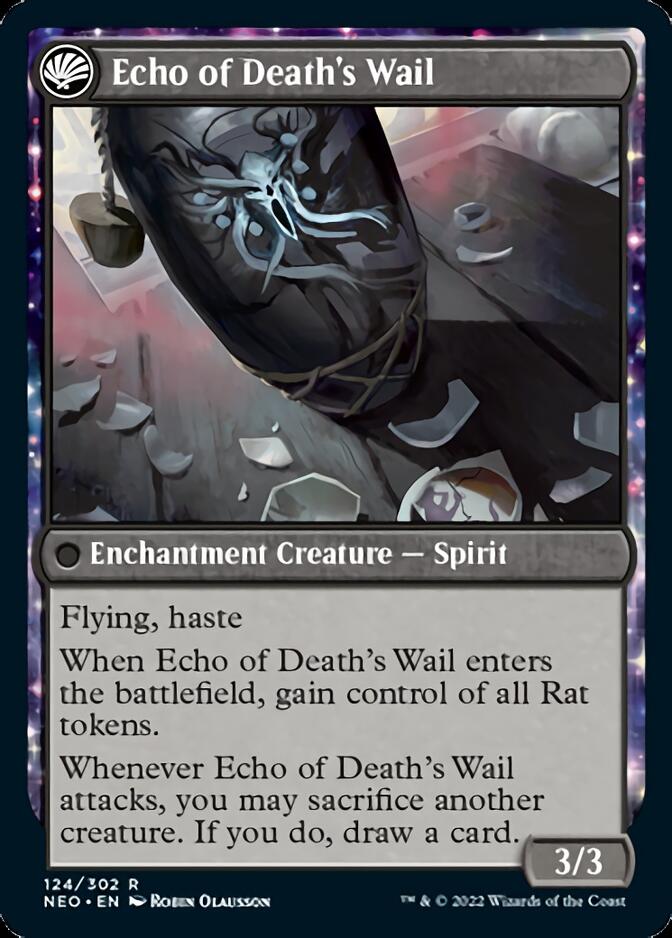 Tribute to Horobi // Echo of Death's Wail [Kamigawa: Neon Dynasty] | Cards and Coasters CA