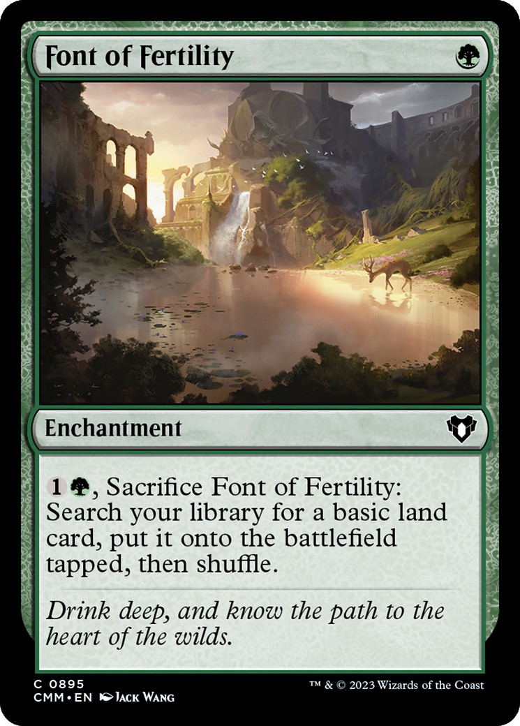 Font of Fertility [Commander Masters] | Cards and Coasters CA