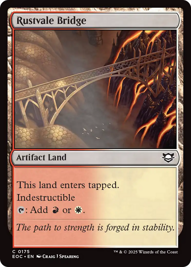 Rustvale Bridge [Edge of Eternities Commander] | Cards and Coasters CA