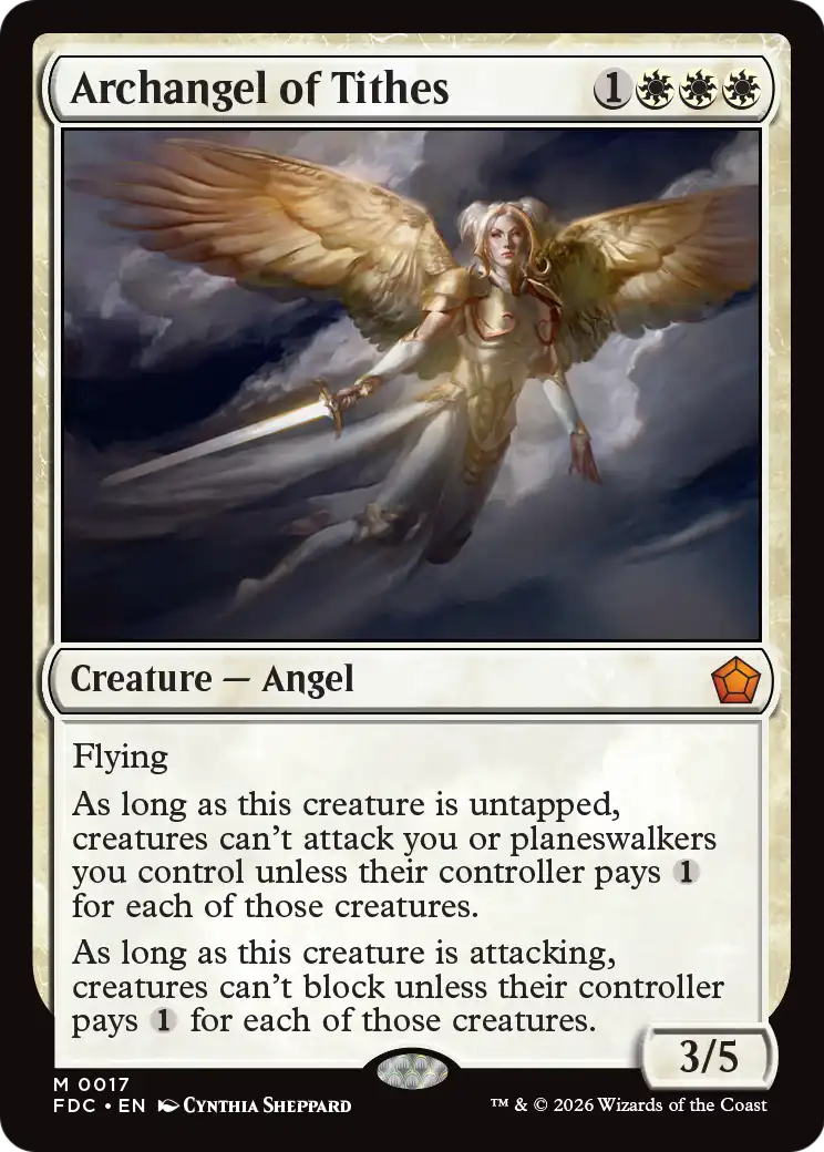 Archangel of Tithes [Foundations Commander] | Cards and Coasters CA