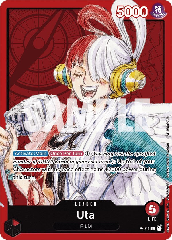 Uta (One Piece Film Red) [One Piece Promotion Cards] | Cards and Coasters CA